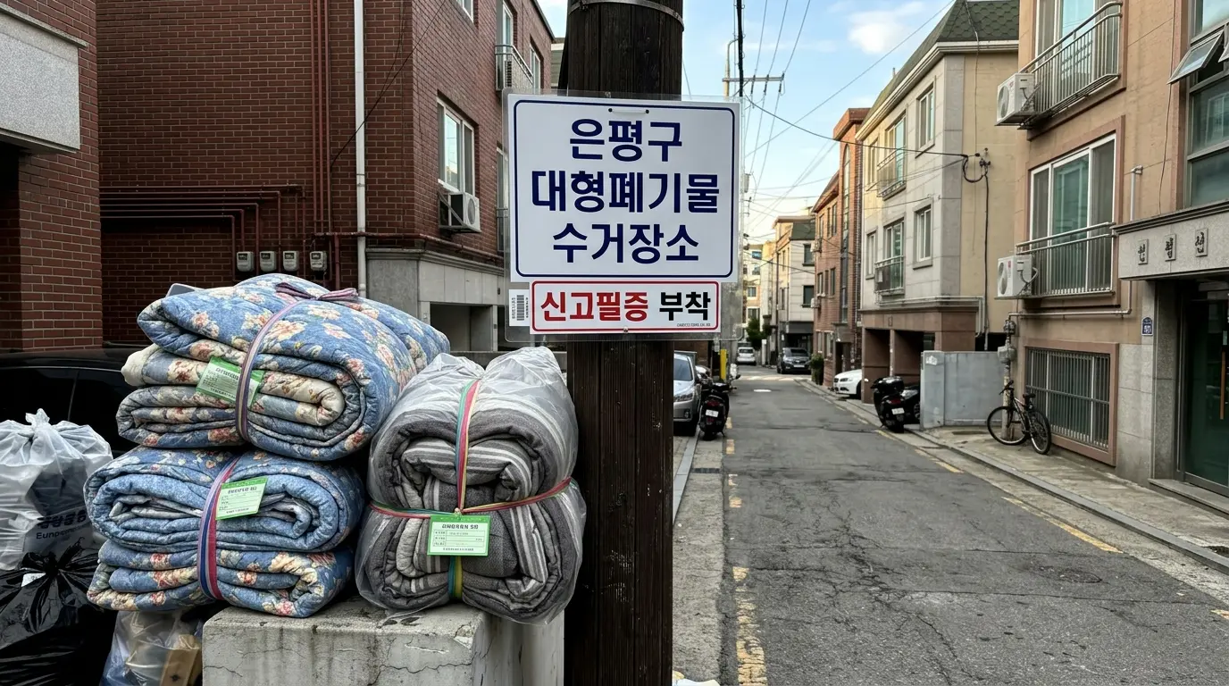 은평구 이불 버리기｜대형폐기물 수수료·신고 방법·배출 장소·과태료 총정리