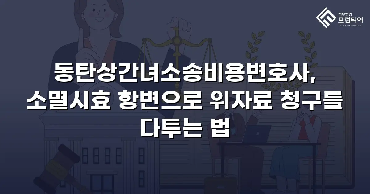 동탄상간녀소송비용변호사, 소멸시효 항변으로 위자료 청구를 다투는 법