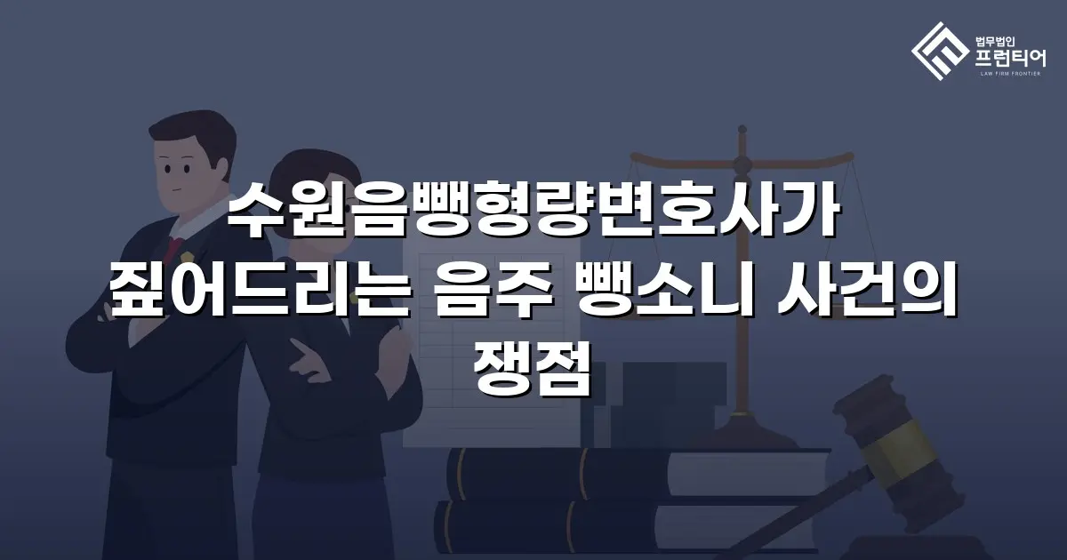 수원음뺑형량변호사가 짚어드리는 음주 뺑소니 사건의 쟁점