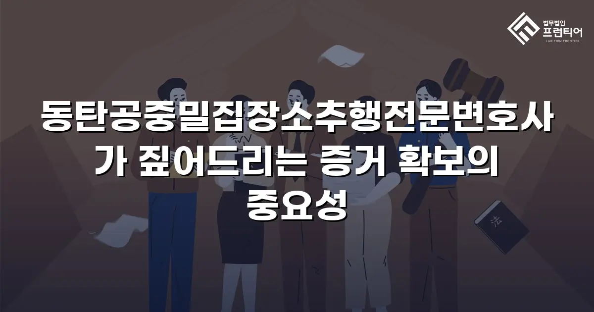 동탄공중밀집장소추행전문변호사가 짚어드리는 증거 확보의 중요성