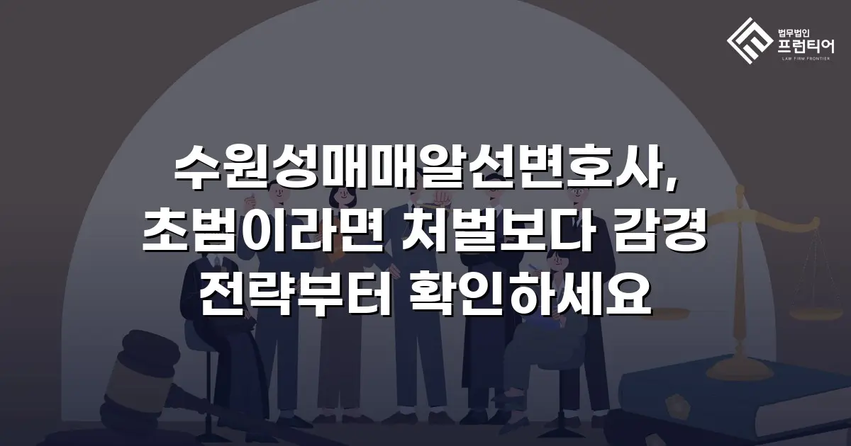 수원성매매알선변호사, 초범이라면 처벌보다 감경 전략부터 확인하세요