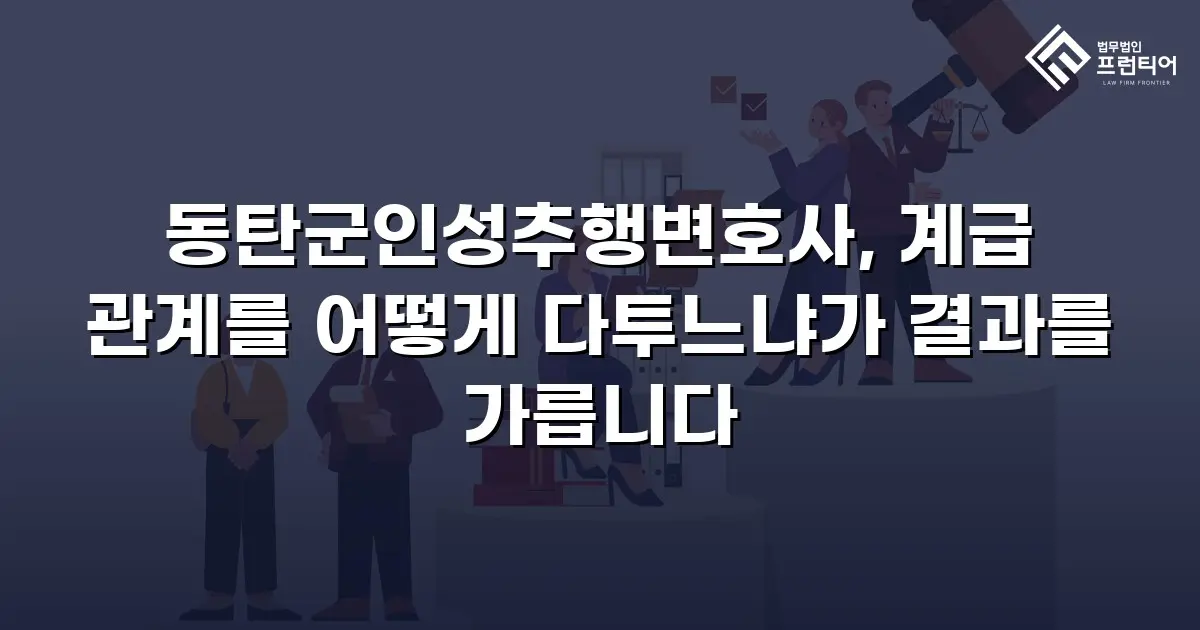 동탄군인성추행변호사, 계급 관계를 어떻게 다투느냐가 결과를 가릅니다
