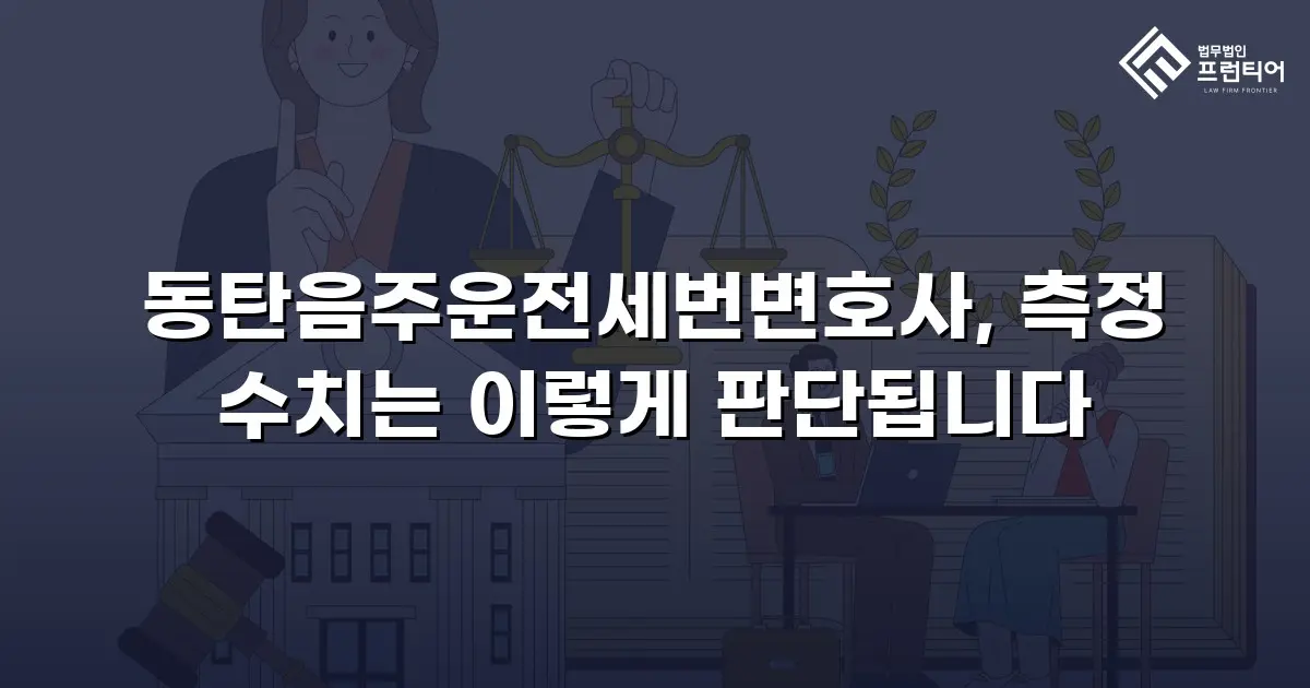 동탄음주운전세번변호사, 측정 수치는 이렇게 판단됩니다