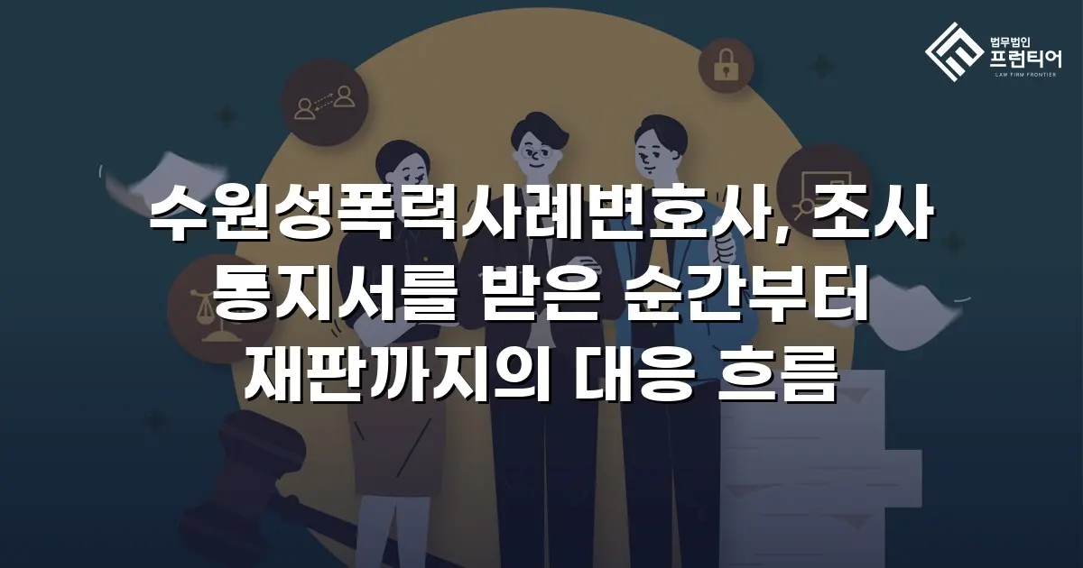 수원성폭력사례변호사, 조사 통지서를 받은 순간부터 재판까지의 대응 흐름
