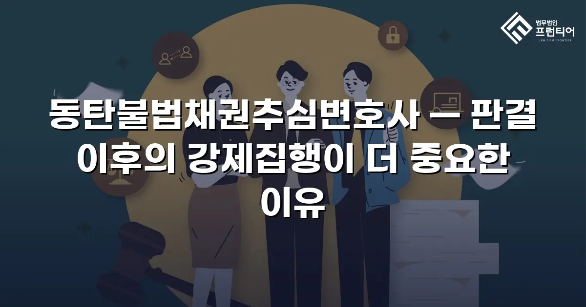 동탄불법채권추심변호사 — 판결 이후의 강제집행이 더 중요한 이유