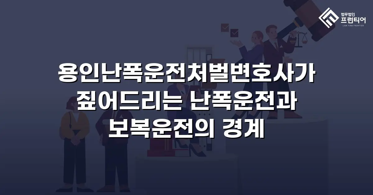 용인난폭운전처벌변호사가 짚어드리는 난폭운전과 보복운전의 경계