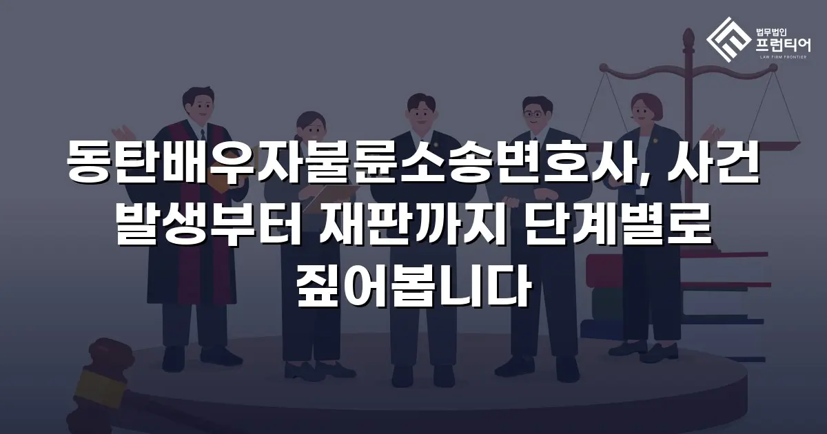 동탄배우자불륜소송변호사, 사건 발생부터 재판까지 단계별로 짚어봅니다