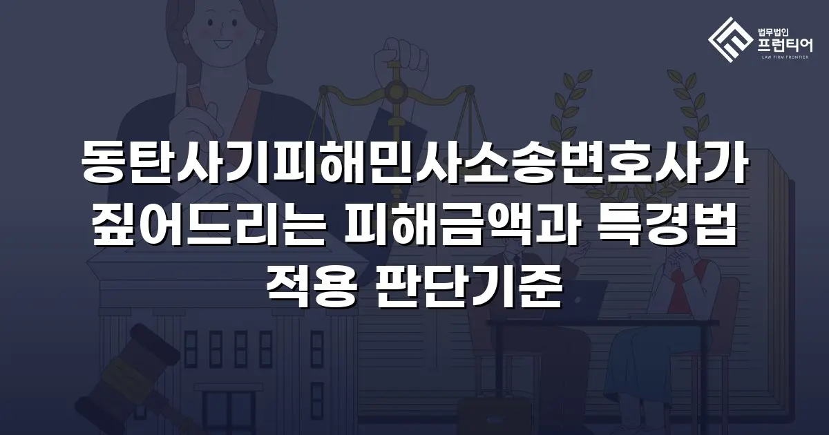 동탄사기피해민사소송변호사가 짚어드리는 피해금액과 특경법 적용 판단기준