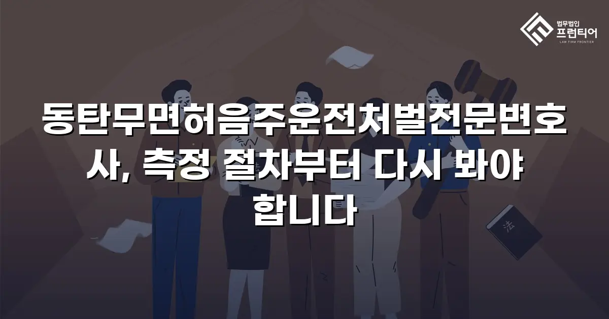 동탄무면허음주운전처벌전문변호사, 측정 절차부터 다시 봐야 합니다
