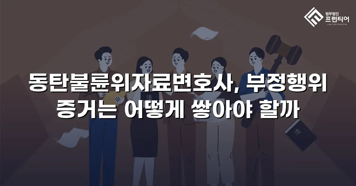 동탄불륜위자료변호사, 부정행위 증거는 어떻게 쌓아야 할까
