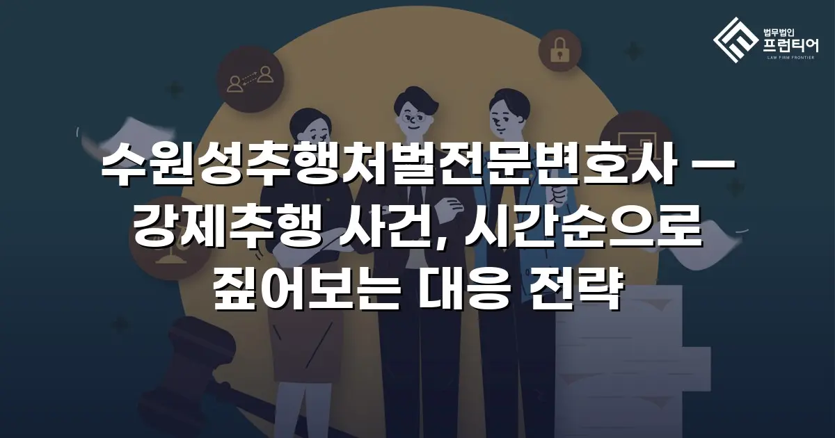 수원성추행처벌전문변호사 — 강제추행 사건, 시간순으로 짚어보는 대응 전략