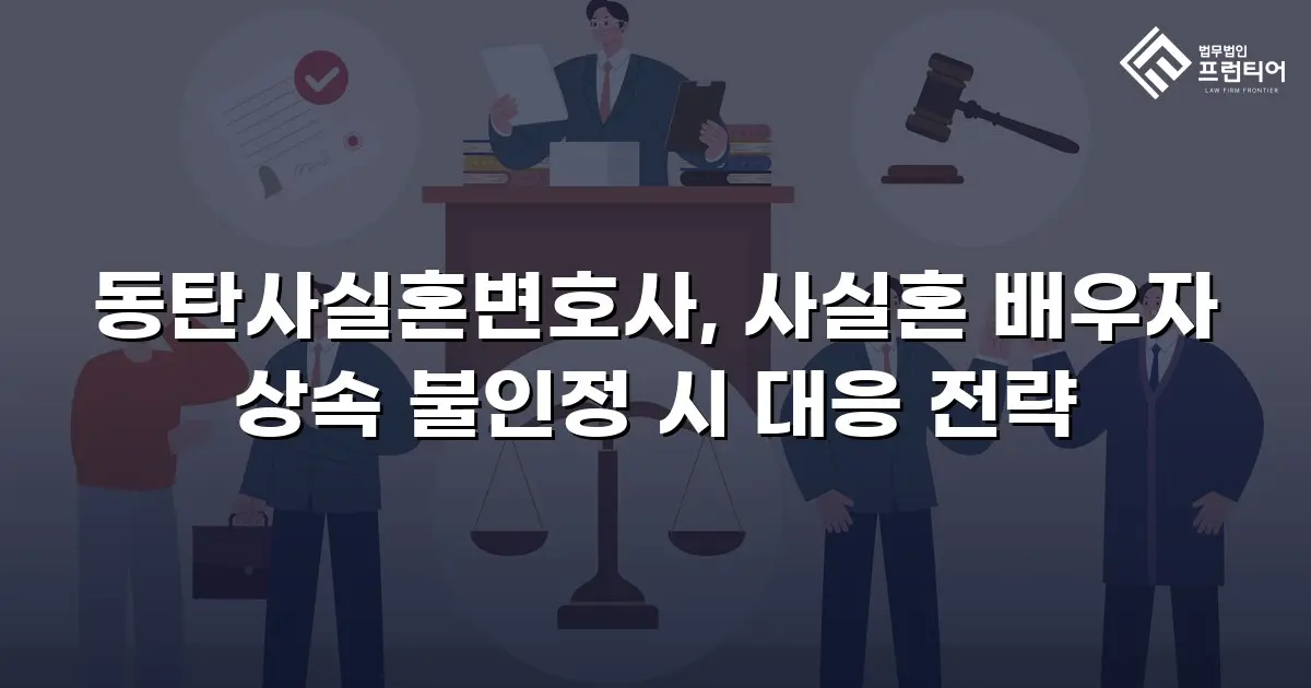 동탄사실혼변호사, 사실혼 배우자 상속 불인정 시 대응 전략