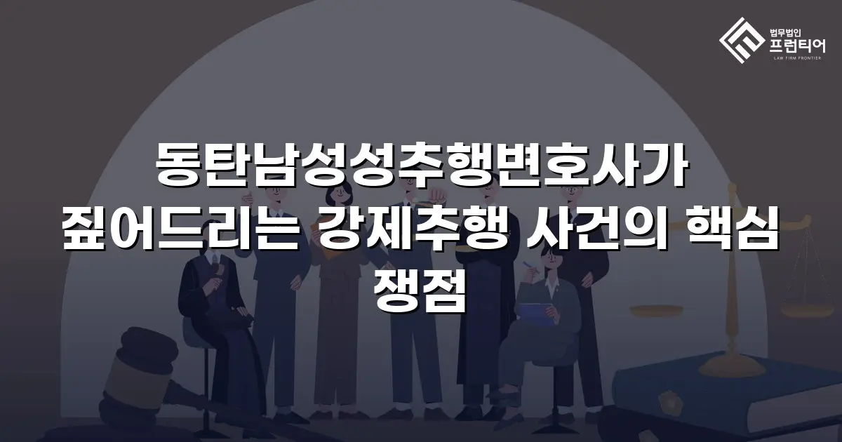 동탄남성성추행변호사가 짚어드리는 강제추행 사건의 핵심 쟁점