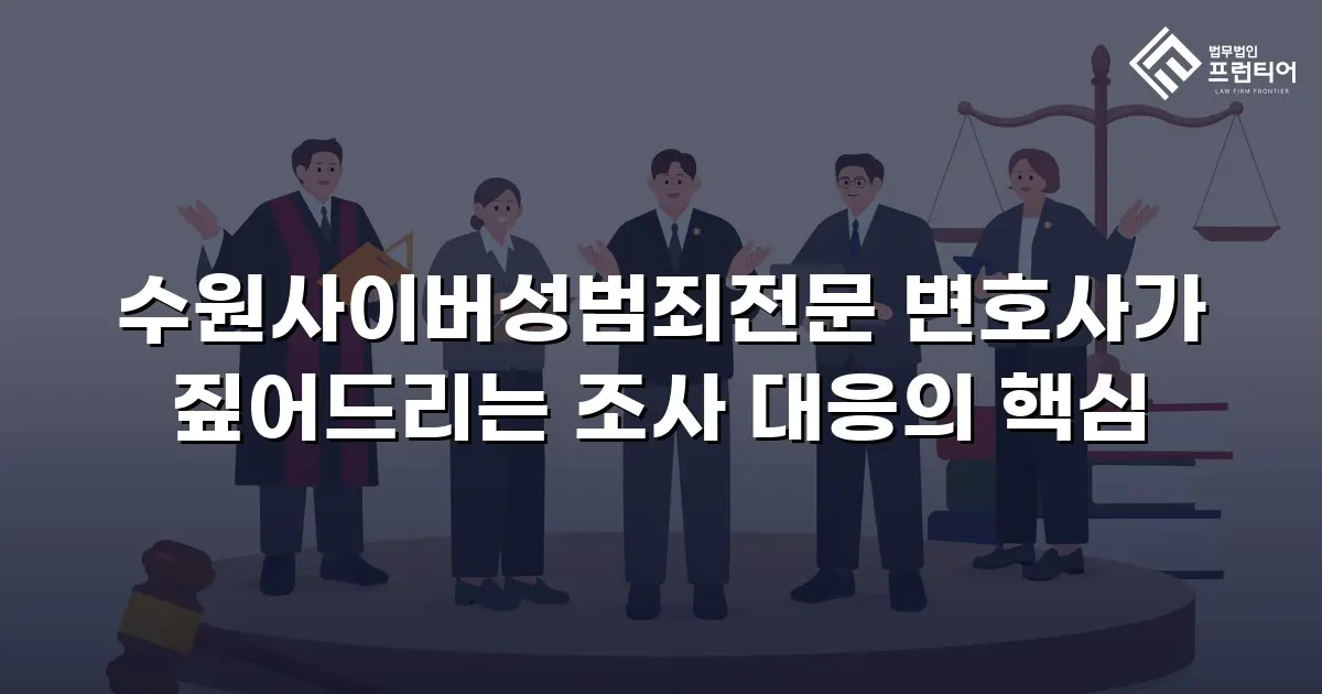 수원사이버성범죄전문 변호사가 짚어드리는 조사 대응의 핵심