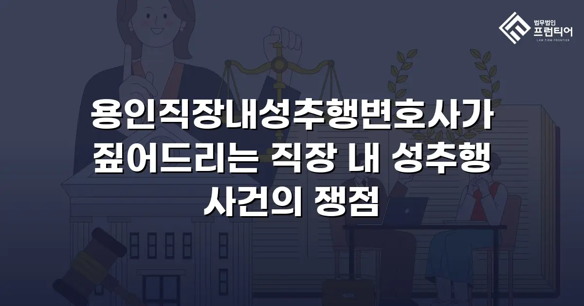 용인직장내성추행변호사가 짚어드리는 직장 내 성추행 사건의 쟁점