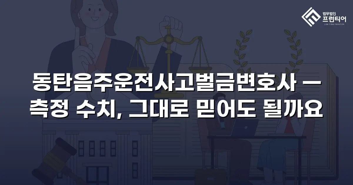 동탄음주운전사고벌금변호사 — 측정 수치, 그대로 믿어도 될까요