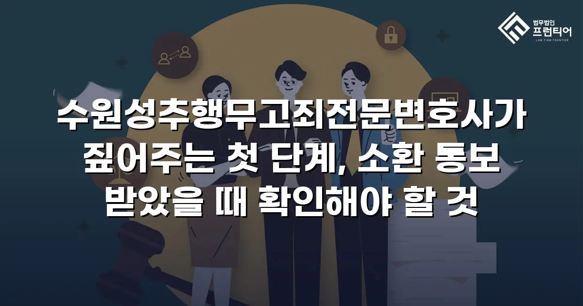 수원성추행무고죄전문변호사가 짚어주는 첫 단계, 소환 통보 받았을 때 확인해야 할 것