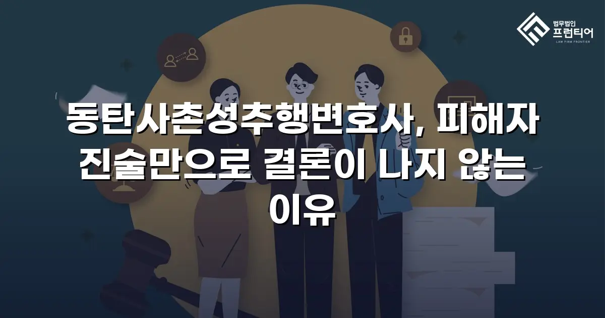 동탄사촌성추행변호사, 피해자 진술만으로 결론이 나지 않는 이유