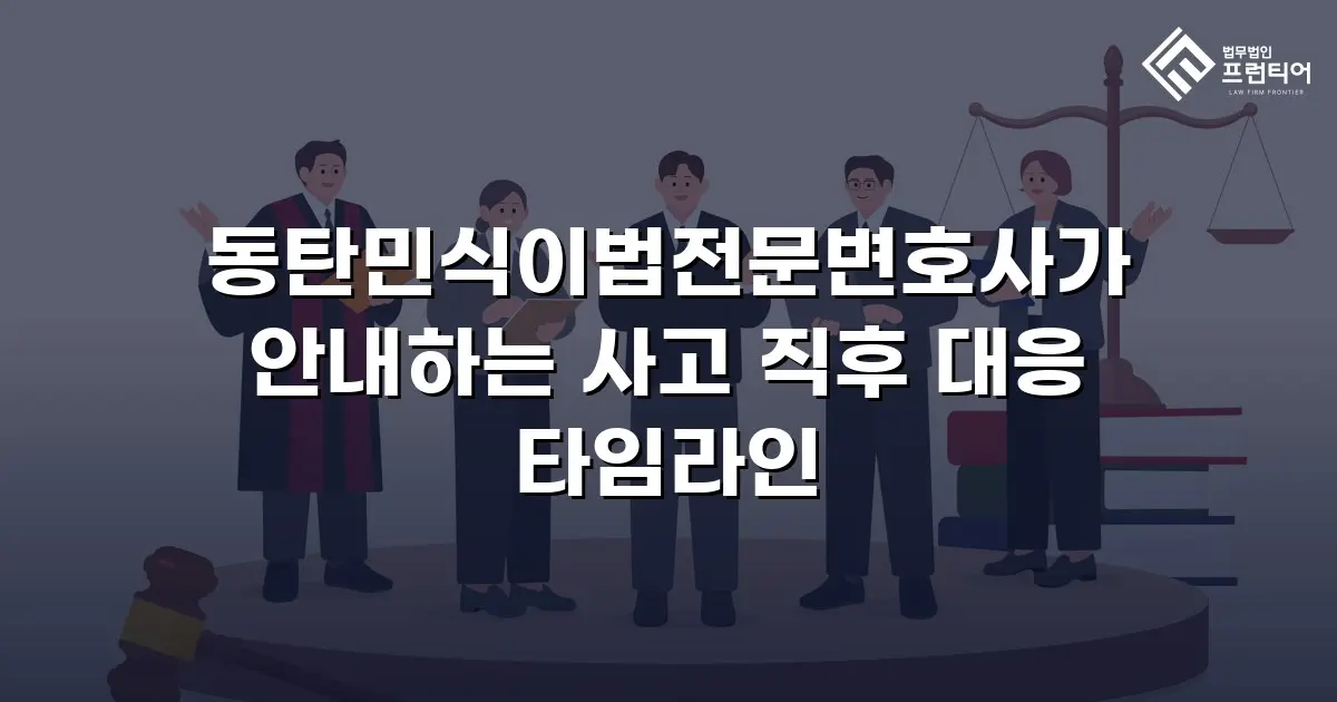 동탄민식이법전문변호사가 안내하는 사고 직후 대응 타임라인