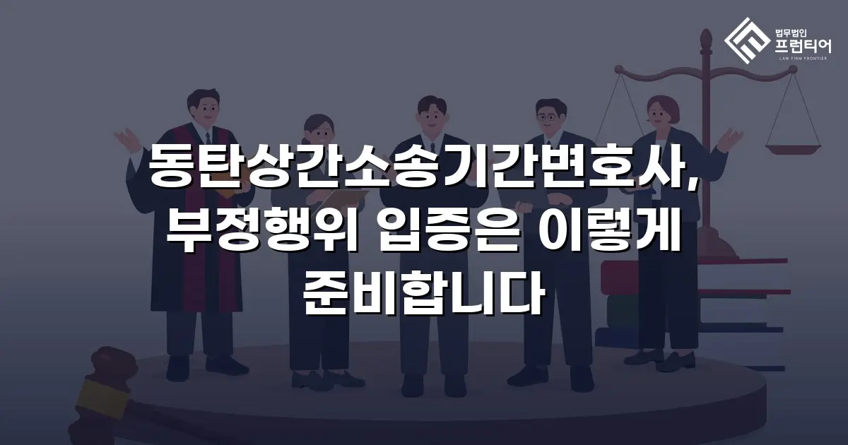 동탄상간소송기간변호사, 부정행위 입증은 이렇게 준비합니다