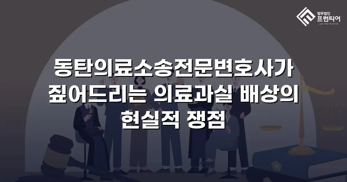동탄의료소송전문변호사가 짚어드리는 의료과실 배상의 현실적 쟁점