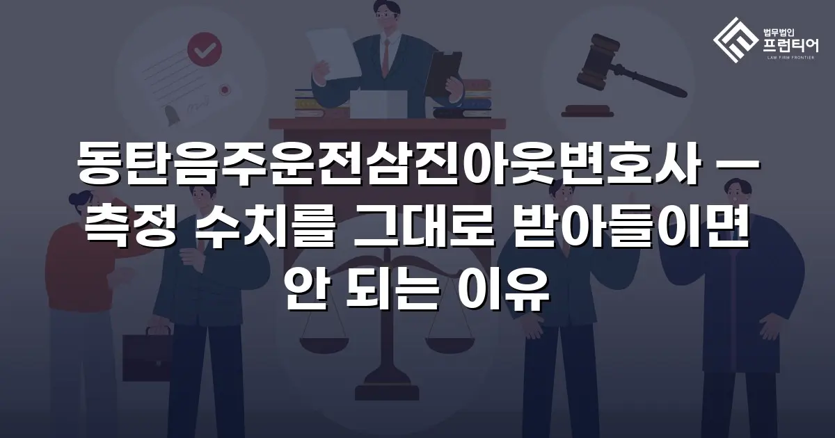 동탄음주운전삼진아웃변호사 — 측정 수치를 그대로 받아들이면 안 되는 이유