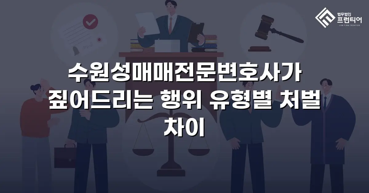 수원성매매전문변호사가 짚어드리는 행위 유형별 처벌 차이