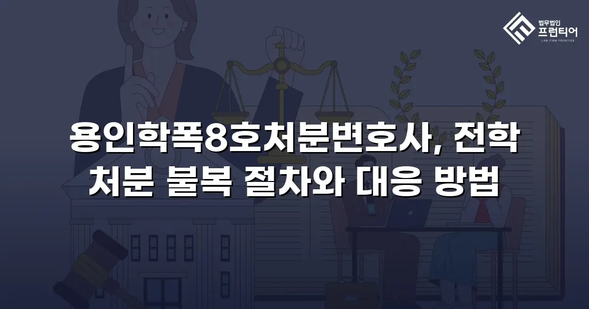 용인학폭8호처분변호사, 전학 처분 불복 절차와 대응 방법