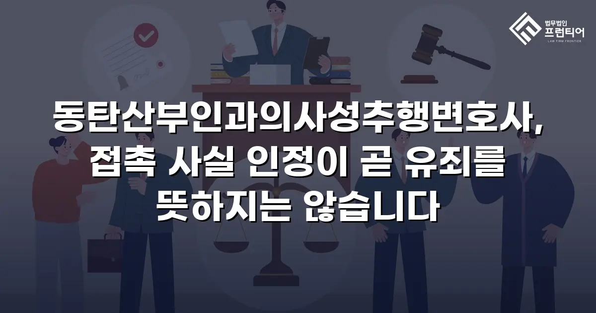 동탄산부인과의사성추행변호사, 접촉 사실 인정이 곧 유죄를 뜻하지는 않습니다