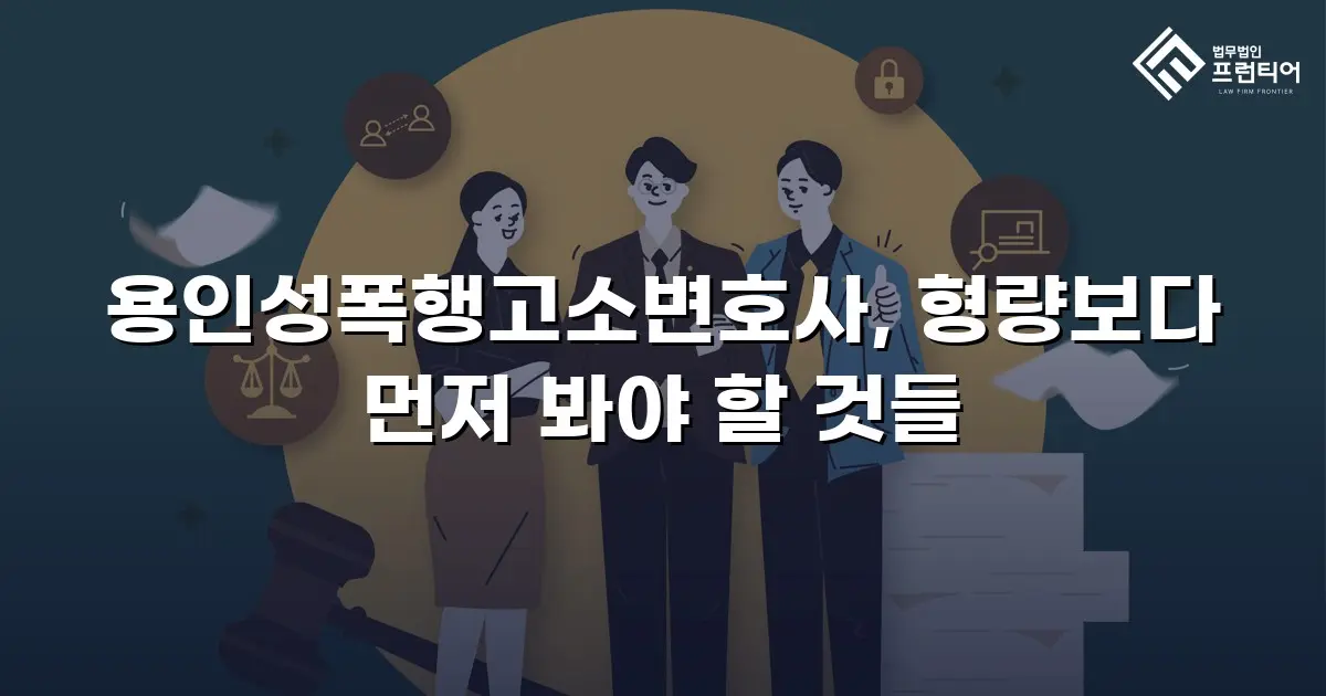 용인성폭행고소변호사, 형량보다 먼저 봐야 할 것들