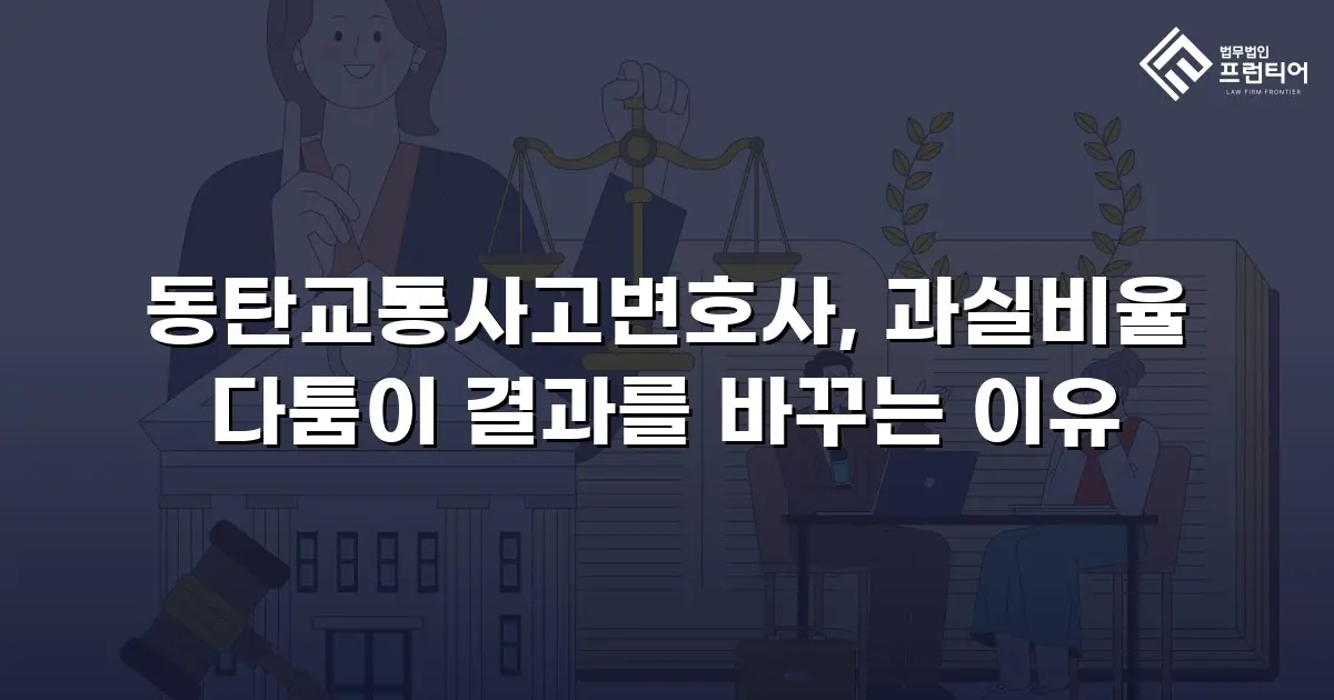 동탄교통사고변호사, 과실비율 다툼이 결과를 바꾸는 이유