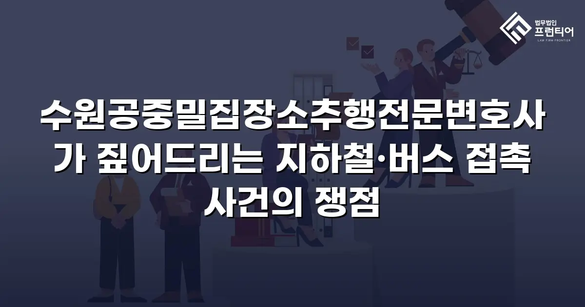 수원공중밀집장소추행전문변호사가 짚어드리는 지하철·버스 접촉 사건의 쟁점