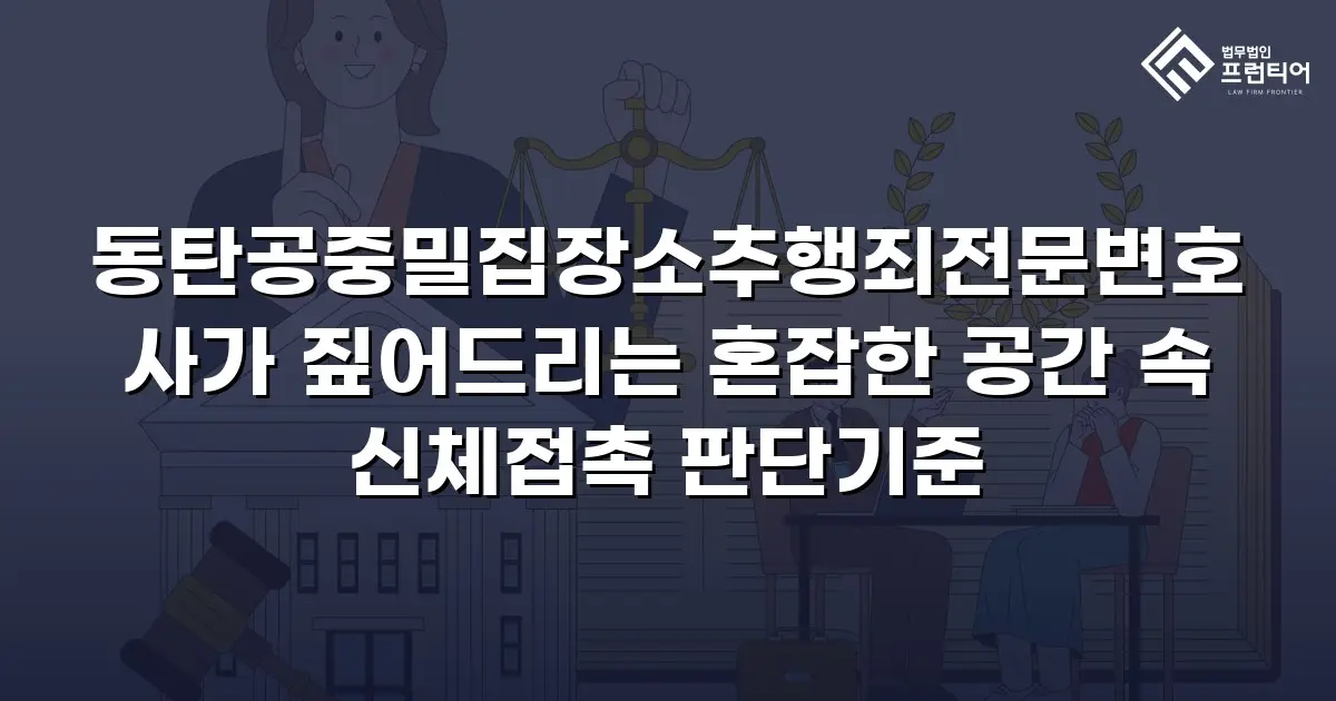 동탄공중밀집장소추행죄전문변호사가 짚어드리는 혼잡한 공간 속 신체접촉 판단기준