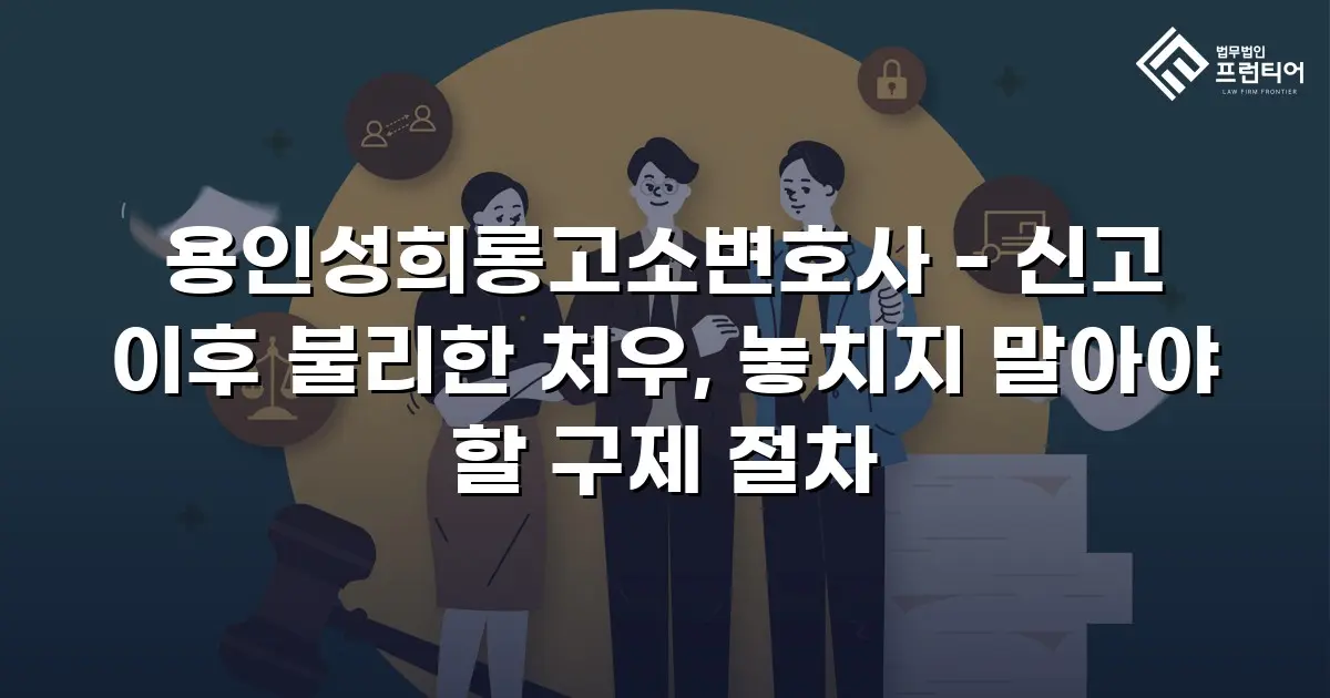 용인성희롱고소변호사 - 신고 이후 불리한 처우, 놓치지 말아야 할 구제 절차