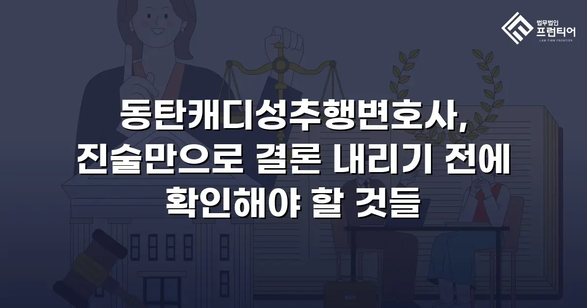 동탄캐디성추행변호사, 진술만으로 결론 내리기 전에 확인해야 할 것들
