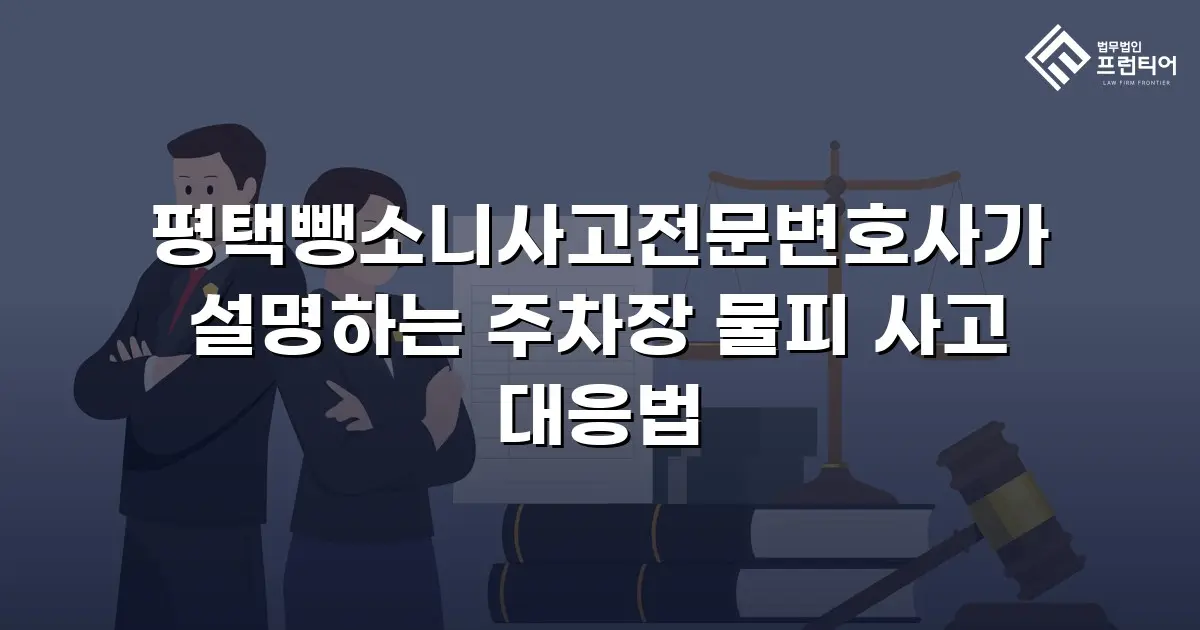 평택뺑소니사고전문변호사가 설명하는 주차장 물피 사고 대응법