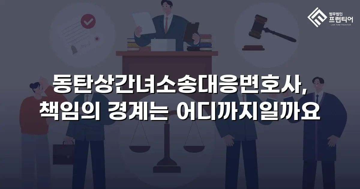 동탄상간녀소송대응변호사, 책임의 경계는 어디까지일까요