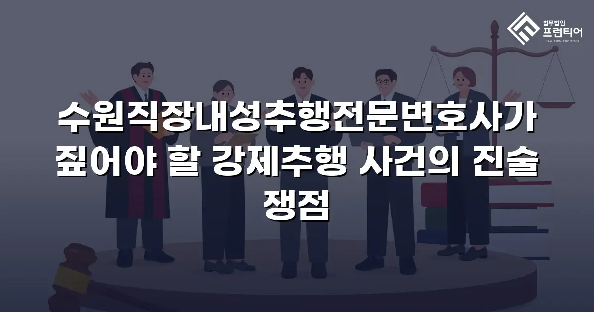 수원직장내성추행전문변호사가 짚어야 할 강제추행 사건의 진술 쟁점