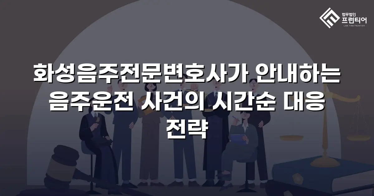 화성음주전문변호사가 안내하는 음주운전 사건의 시간순 대응 전략