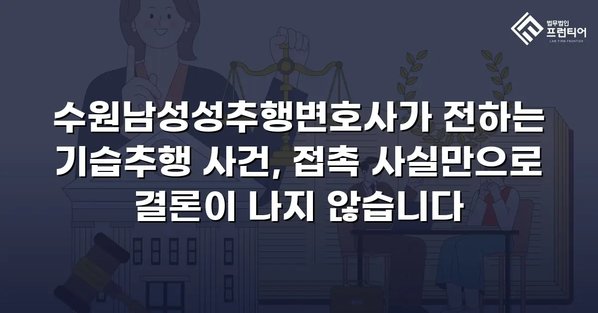 수원남성성추행변호사가 전하는 기습추행 사건, 접촉 사실만으로 결론이 나지 않습니다