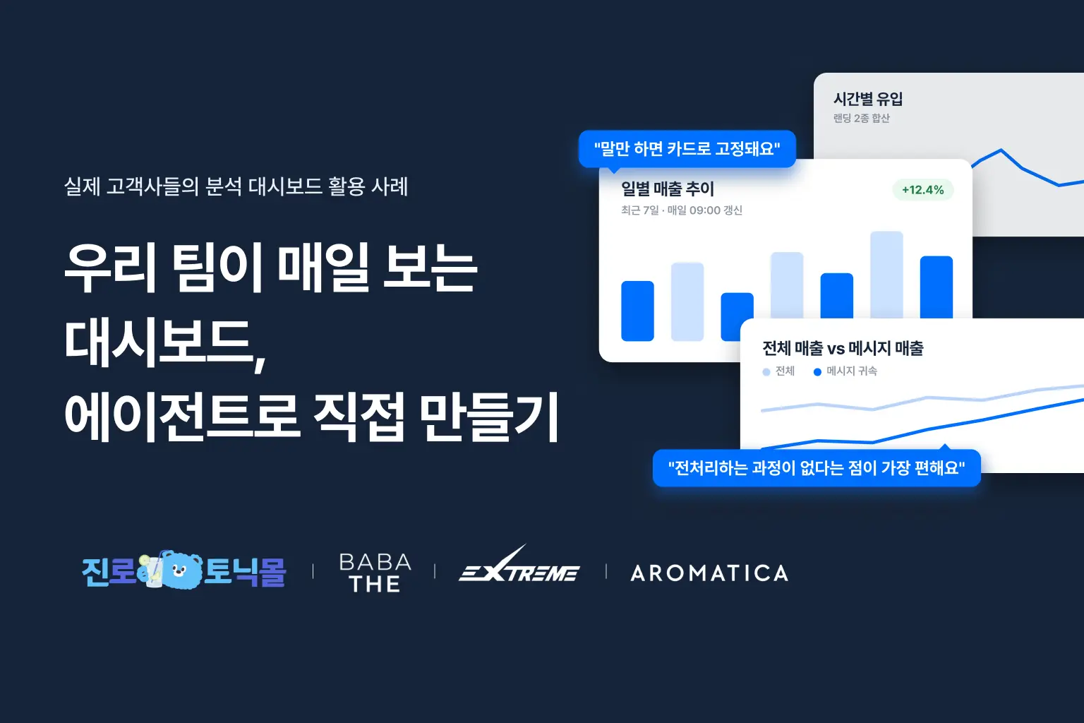 우리 팀이 매일 보는 대시보드, 에이전트로 직접 만들기 — 5개 팀의 에이전트 대시보드 활용 사례