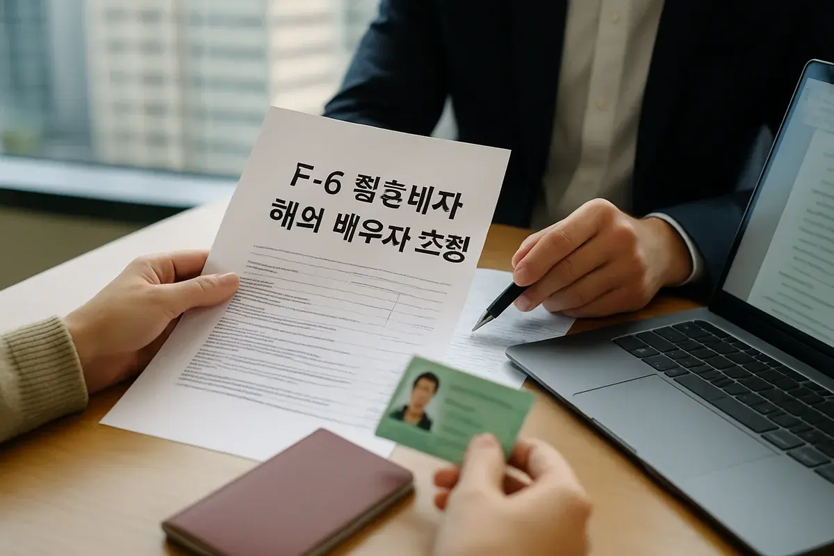 F-6 해외 배우자 초청 체크리스트｜사증발급인정서 7단계