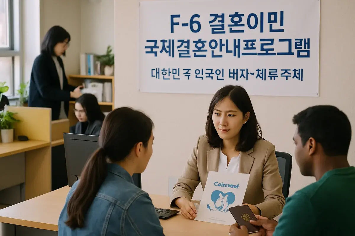 국제결혼안내프로그램과 기초 한국어, 헷갈리면 접수가 밀립니다