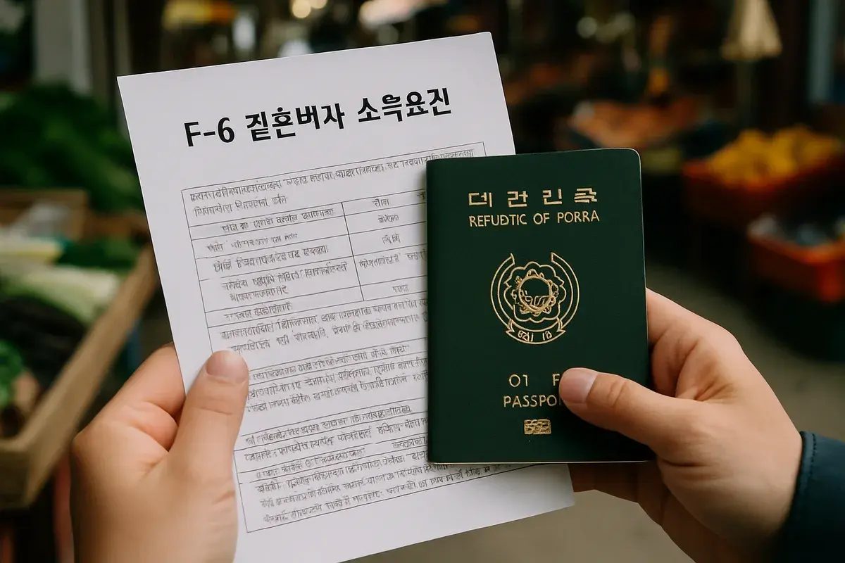 결혼비자 소득요건 Q&A, 재산으로 채우기와 가족 합산