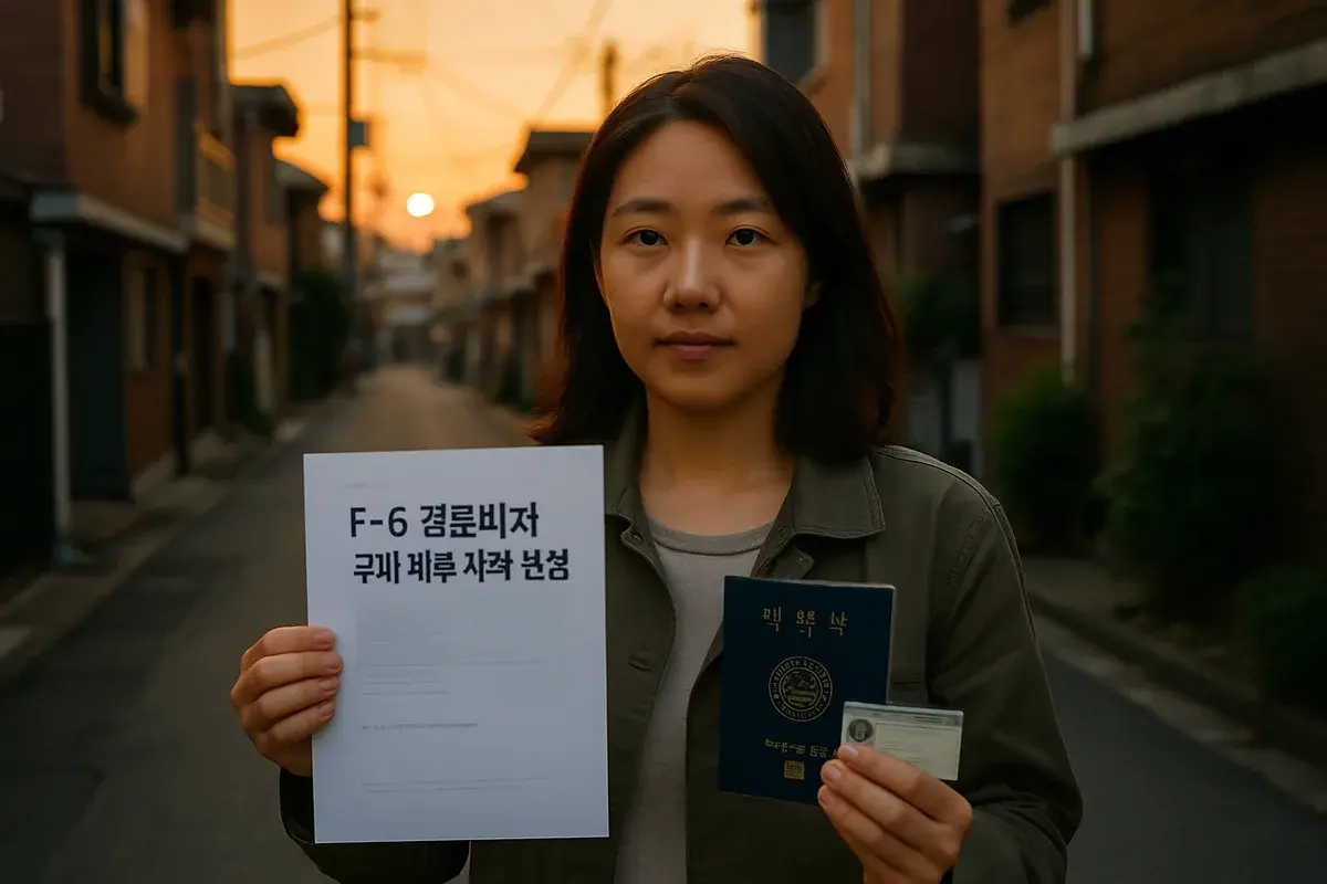 F-6 국내 변경 자가진단: 나갔다 와야 하나, 지금 비자로 바꿀 수 있나