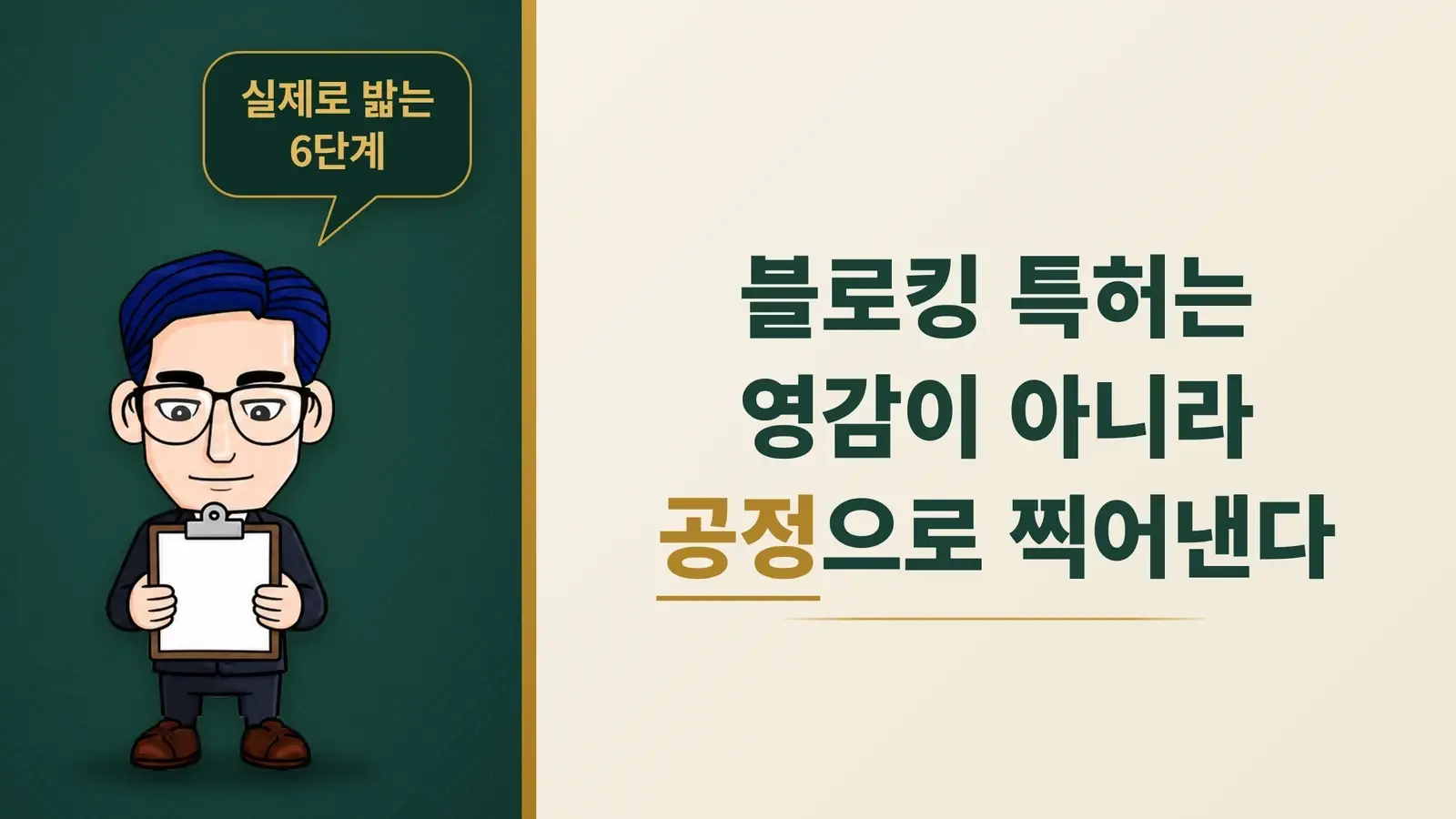 블로킹 특허는 영감이 아니라 공정으로 찍어낸다, 실제로 밟는 6단계