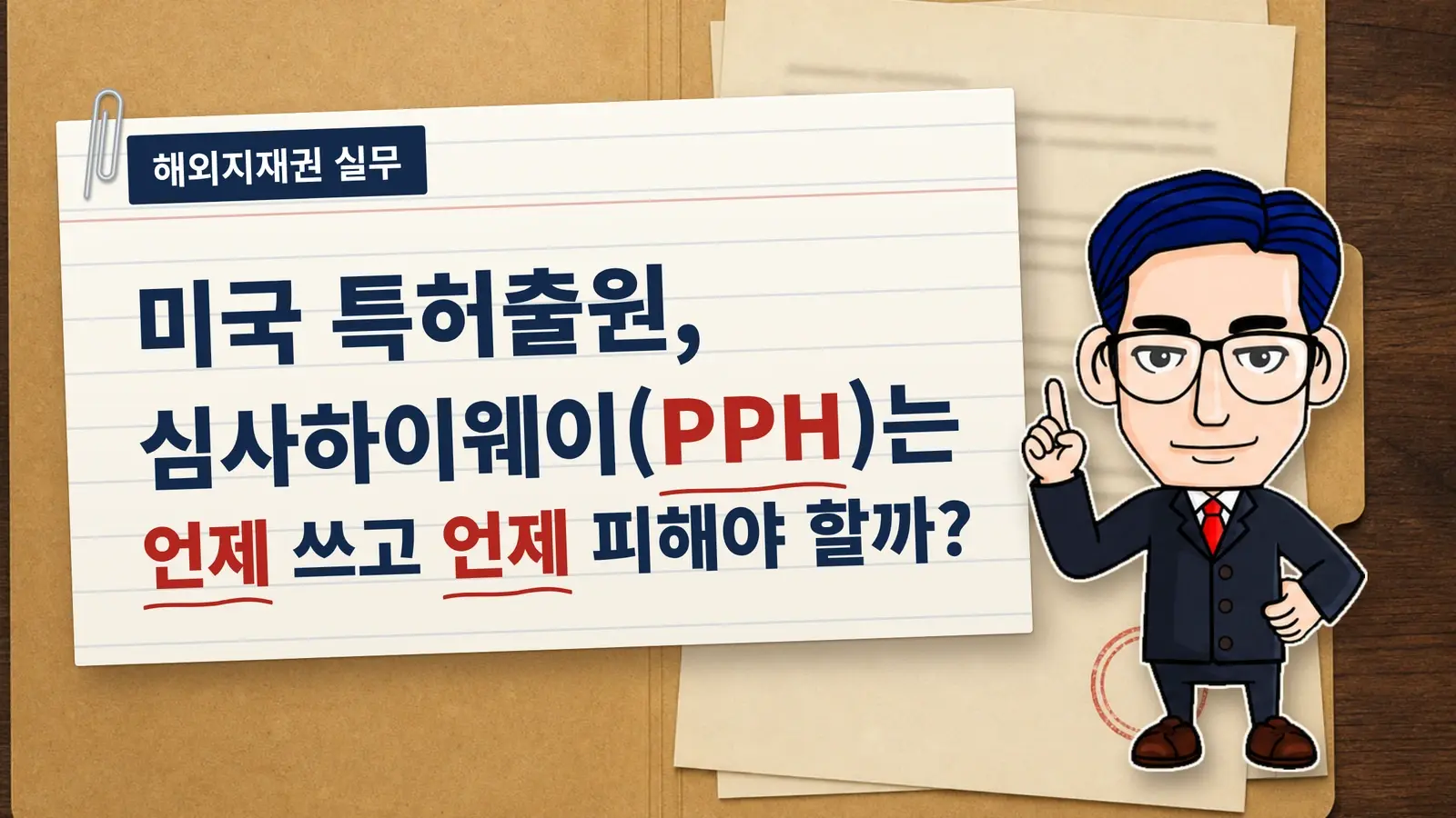 미국 특허출원, 심사하이웨이(PPH)는 언제 쓰고 언제 피해야 할까?
