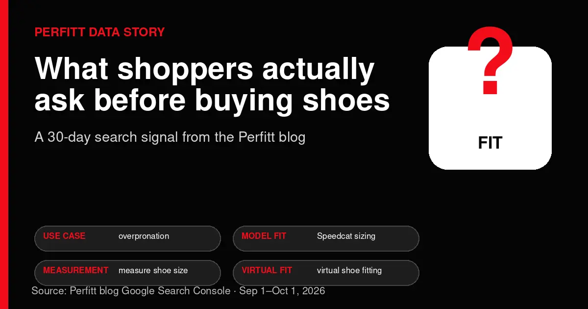 What Shoppers Actually Ask Before Buying Shoes: A 30-Day Search Signal from Perfitt
