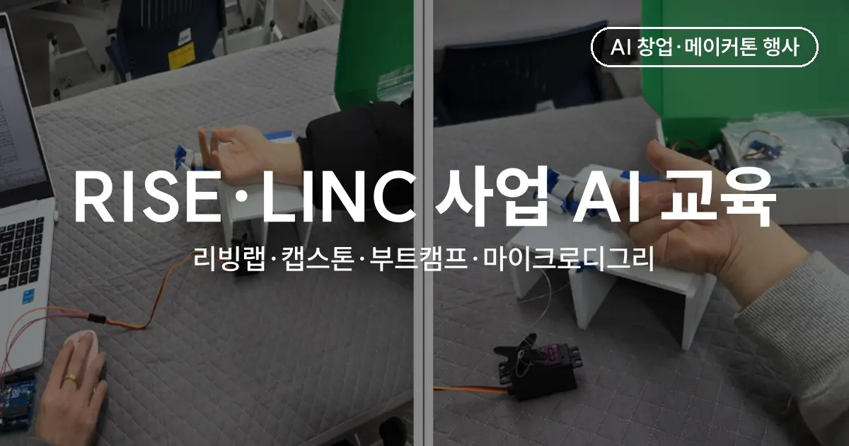 RISE·LINC 사업 AI 교육 프로그램 사례 모음 - 리빙랩·캡스톤·부트캠프·마이크로디그리
