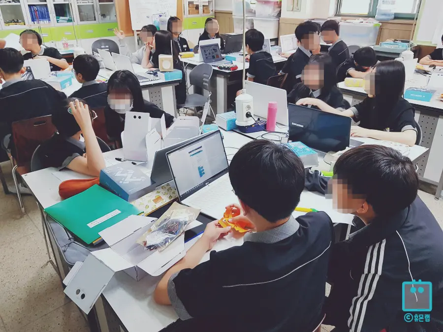 중학교 자유학기제·학교연계 SW 수업 사례 - 망포중 6차시·동광중·성일중 2차시 (2018~2019)